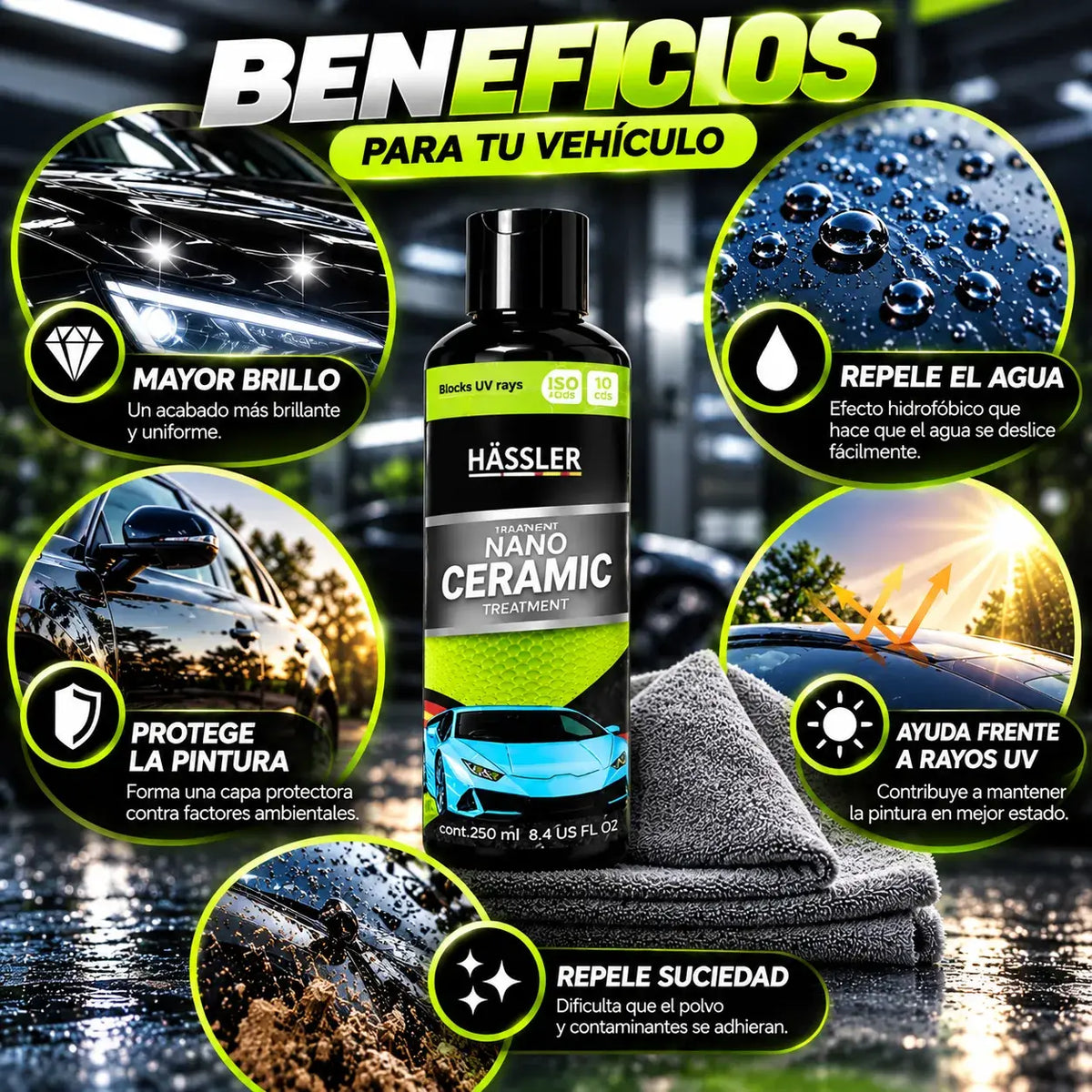 Nano Cerámico para Autos | Protección y Acabado Brillante