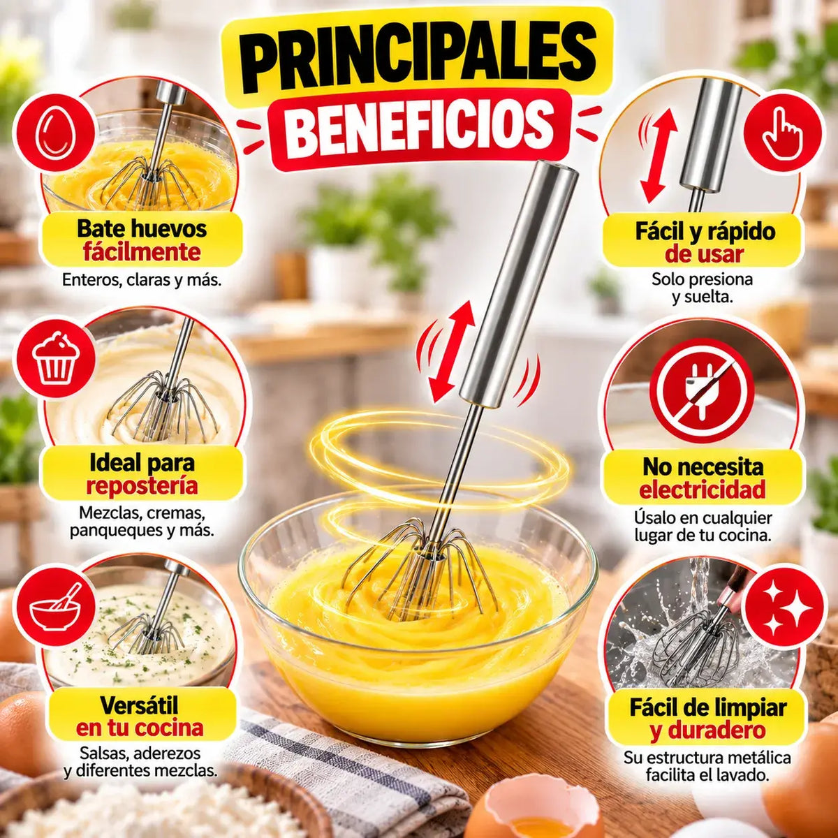 2x1 Batidores Semiautomáticos | Sistema de Presión