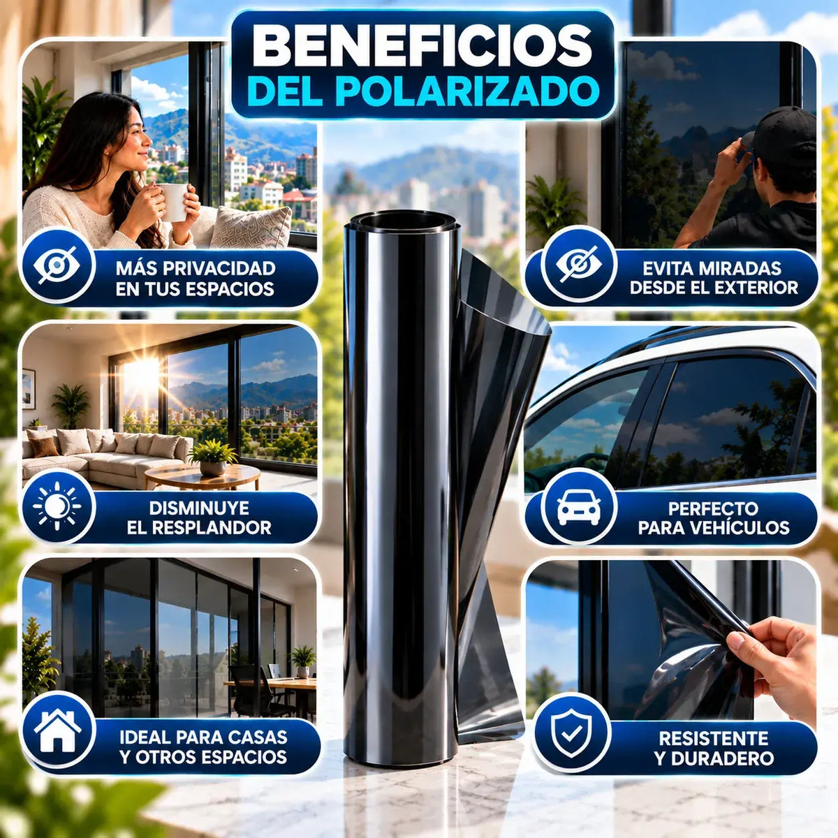 Film Solar para Ventanas | Ayuda a Controlar la Entrada de Luz