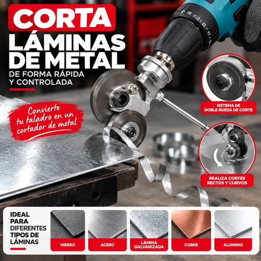 Accesorio de Taladro | Convierte su Taladro en Cortadora de Metal