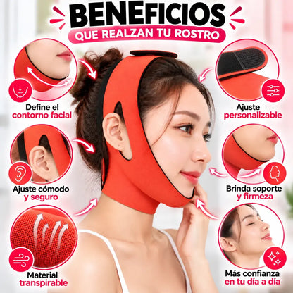 Faja V-Line para Papada | Define el Contorno Facial