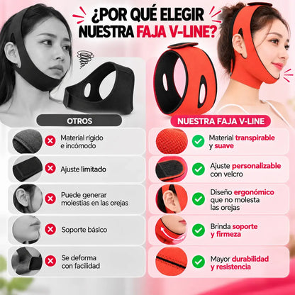 Faja V-Line para Papada | Define el Contorno Facial