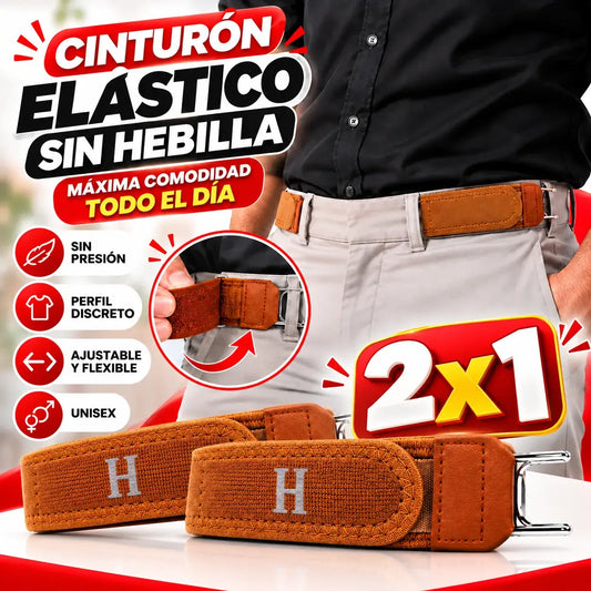 Cinturón Elástico Sin Hebilla | Ajuste Cómodo y Discreto