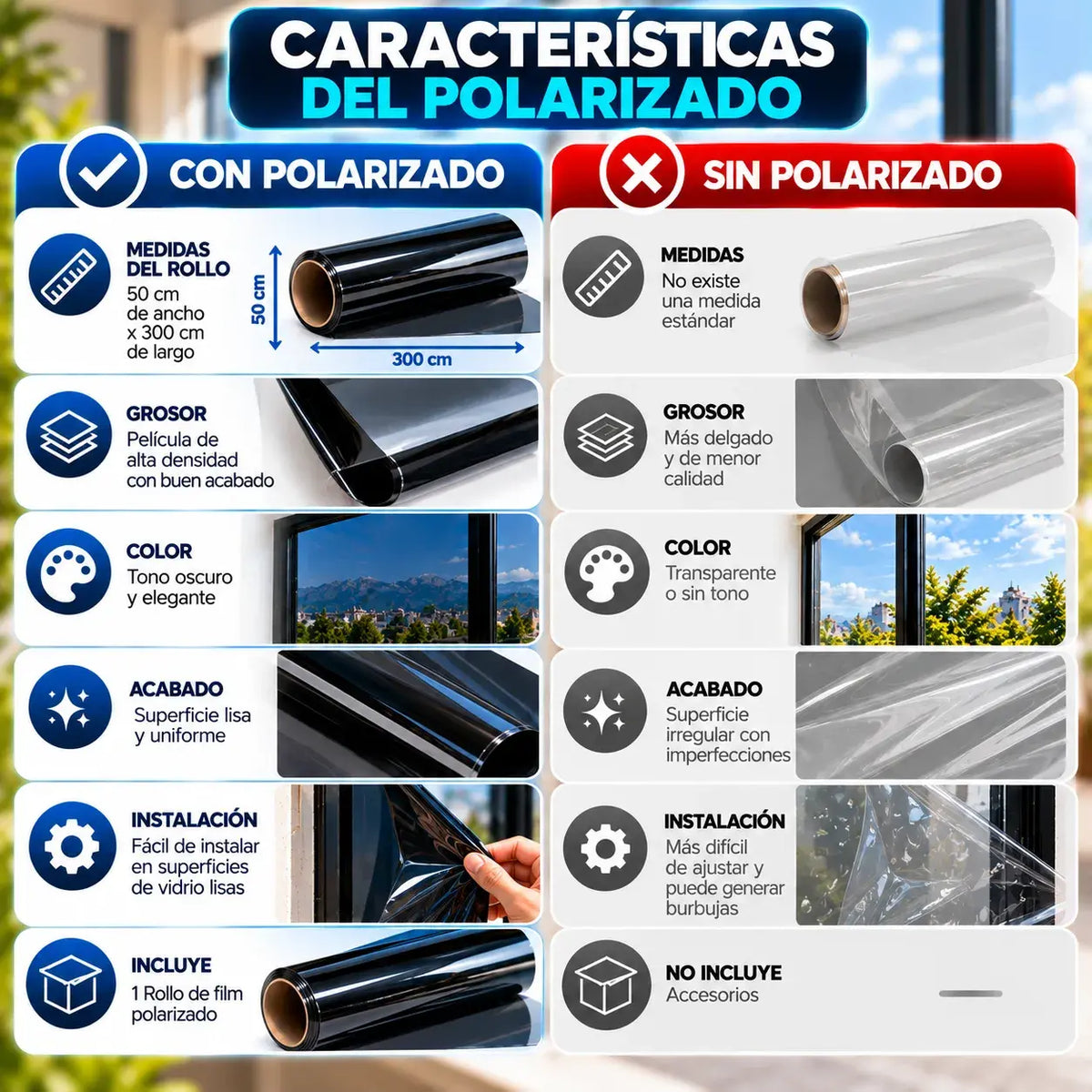 Film Solar para Ventanas | Ayuda a Controlar la Entrada de Luz