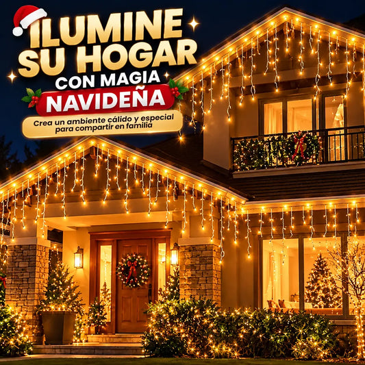 Luces Cascadas LED | Transforma tu Hogar esta Navidad