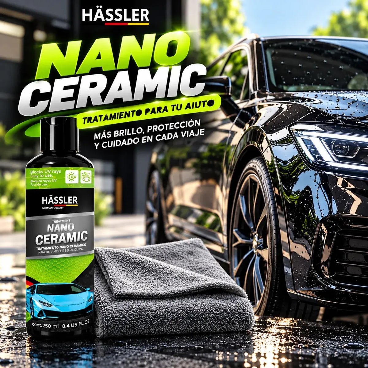 Nano Cerámico para Autos | Protección y Acabado Brillante