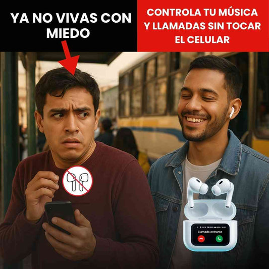Audífonos Smart con Pantalla Táctil